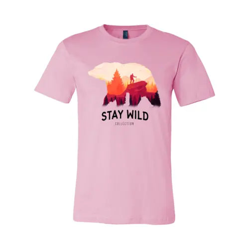 Stay Wild T-shirt  3XL / Pink