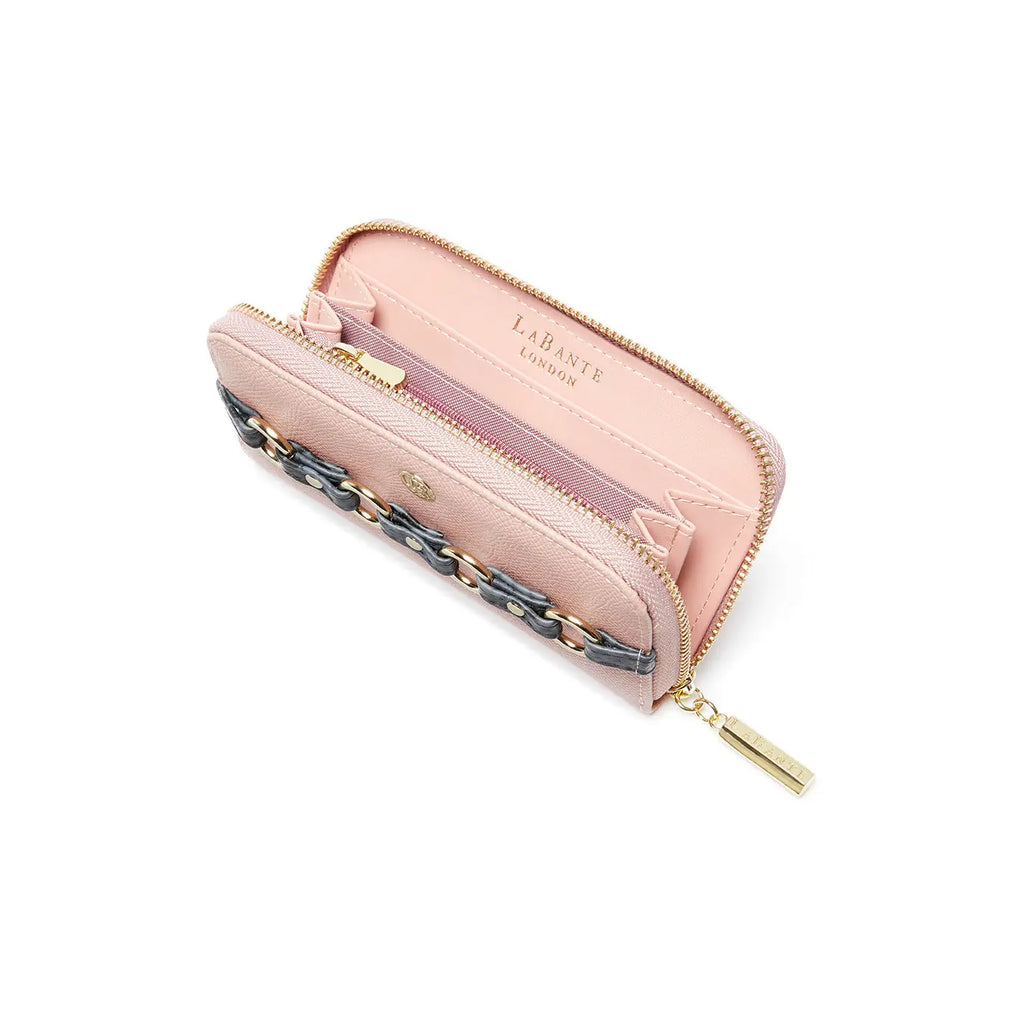 LaBante London Ellen Pink Zip Around Wallet