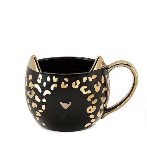 Chloe Black and Gold Coffee Mug