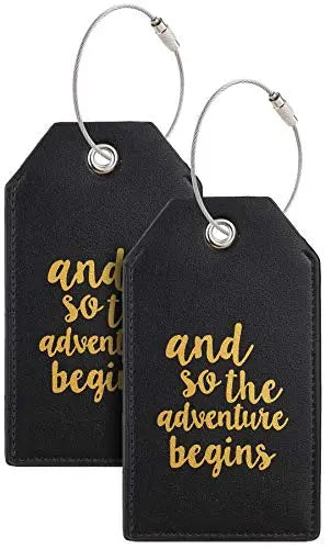 And So the Adventure Begins Luggage Tags