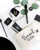 Travel Often Cotton Canvas Cosmetic Bag