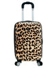Rockland Safari Hardside Luggage 3-Piece Set - Leopard Print
