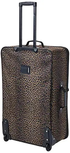 Rockland Jungle Softside Luggage 4-Piece Set - Leopard Print