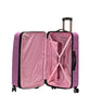 Rockland Melbourne Hardside 3-Piece Luggage Set (Pink)