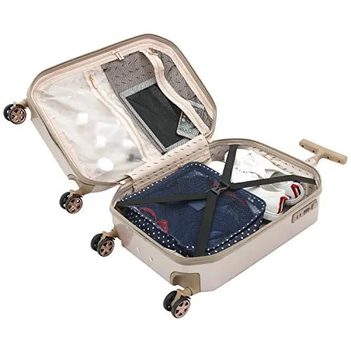 Kensie Gemstone Luggage - 20 Inch Carry-On {Rose Gold}