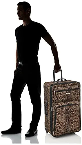 Rockland Jungle Softside Luggage 4-Piece Set - Leopard Print