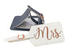 Mr. and Mrs. Bridal Luggage Tags {Gray & White}
