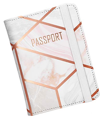 Rose Gold Marble Passport Wallet