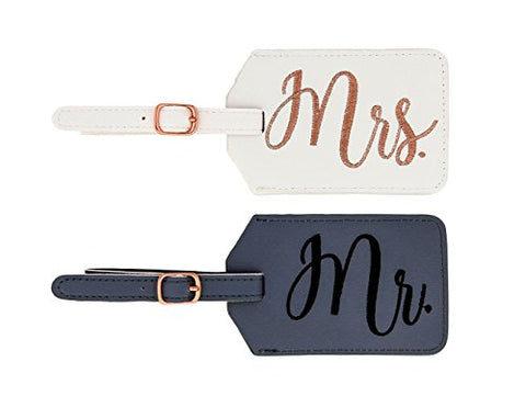 Miamica Mr. and Mrs. Bridal Luggage Tags