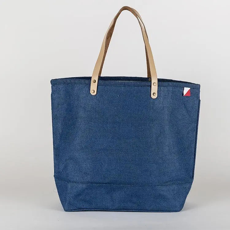 Big Jute Colored Tote Bag