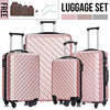 Apelila 4-Piece Spinner Luggage Set {Rose Gold}