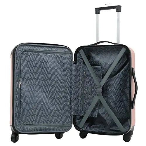 Travelers Club Midtown Hardside 4-Piece Luggage Travel Set {Rose Gold}