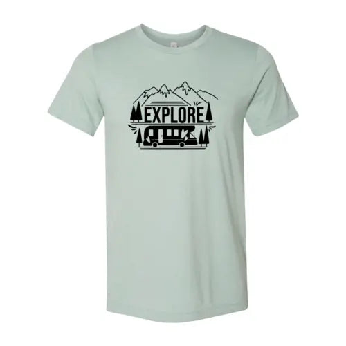 Explore Graphic Tee  3XL / Heather Dusty Blue