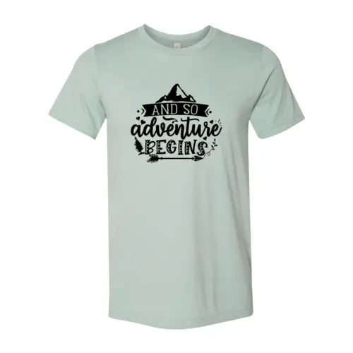 And So Adventure Begins T-Shirt  3XL / Heather Dusty Blue