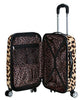 Rockland Safari Hardside Luggage 3-Piece Set - Leopard Print