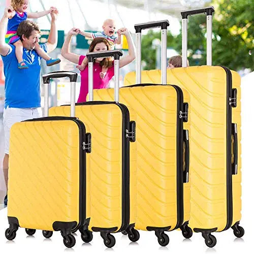Apelila 4-Piece Luggage Set {Yellow}