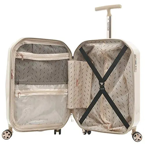 Kensie Gemstone Luggage - 20 Inch Carry-On {Rose Gold}