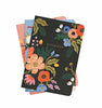 Lively Floral Stitched Lined Notebooks (Set of 3)