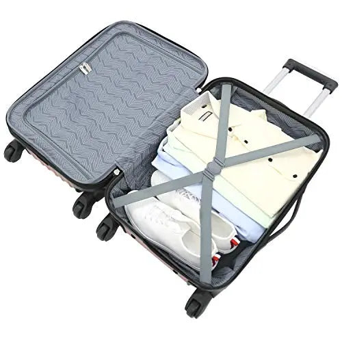 Travelers Club Midtown Hardside 4-Piece Luggage Travel Set {Rose Gold}