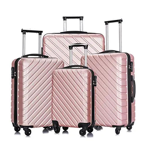 Apelila 4-Piece Spinner Luggage Set {Rose Gold}