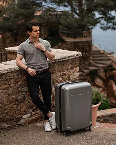 Samsonite 3-Piece Hardside Spinner Luggage Set (Silver)