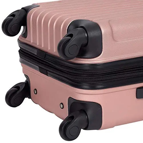 Travelers Club Midtown Hardside 4-Piece Luggage Travel Set {Rose Gold}