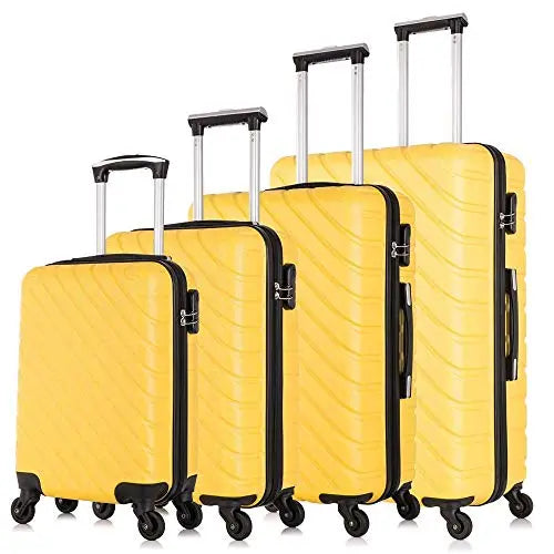 Apelia 4-Piece Luggage Set {Yellow}