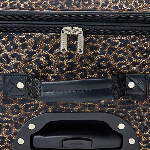 Rockland Jungle Softside Luggage 4-Piece Set - Leopard Print