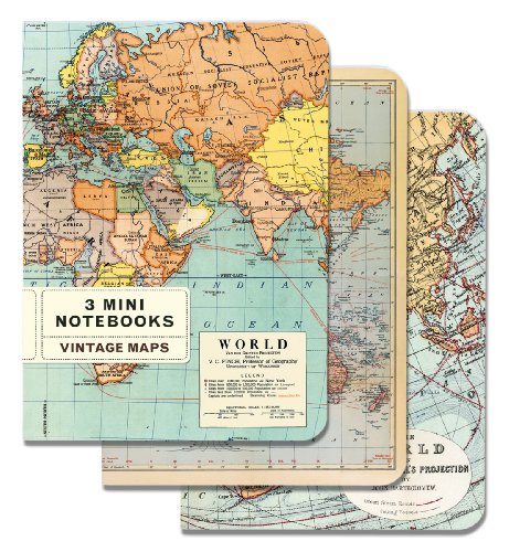 Cavallini & Co. Vintage Maps Mini Notebook