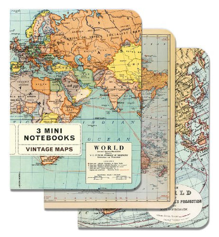 Cavallini & Co. Vintage Maps Mini Notebook
