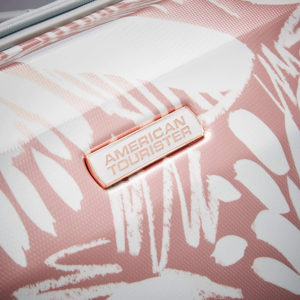 American Tourister Carry On Luggage - Ascending Garden Rose Gold