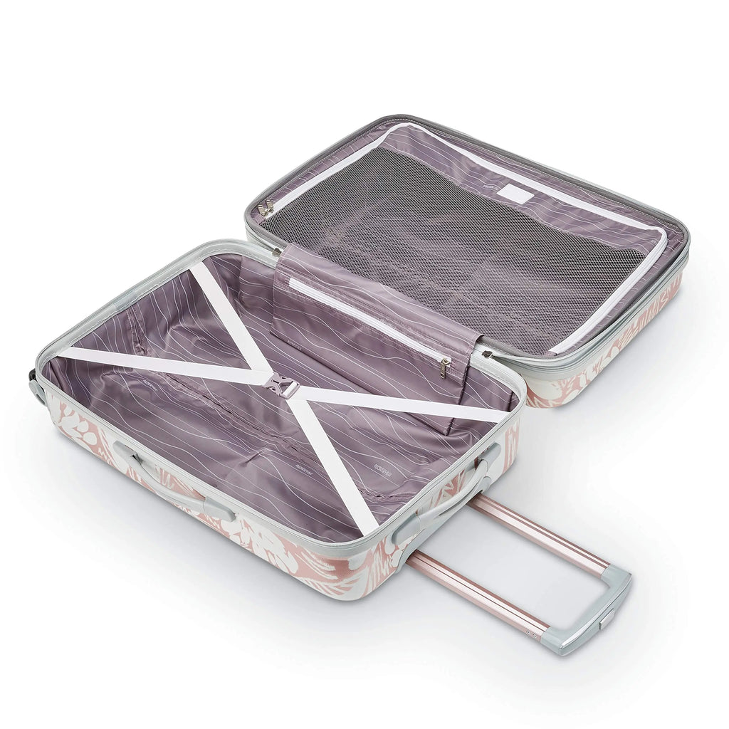 American Tourister Carry On Luggage - Ascending Garden Rose Gold