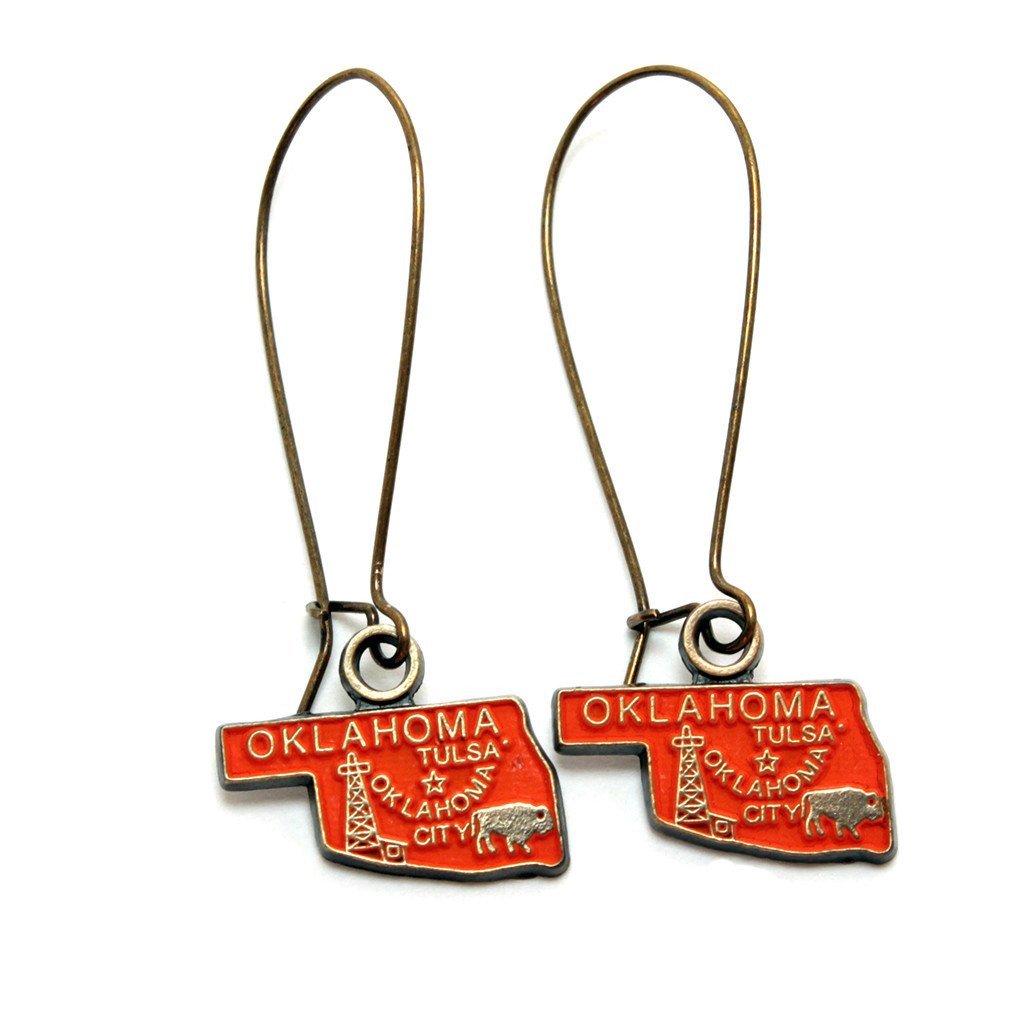 Oklahoma State Earrings