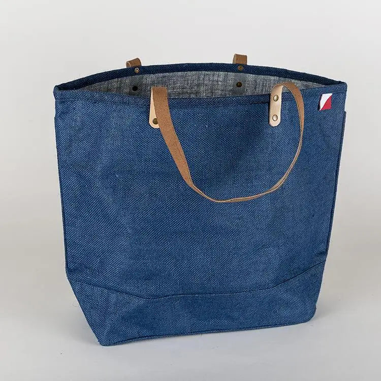 Big Jute Colored Tote Bag