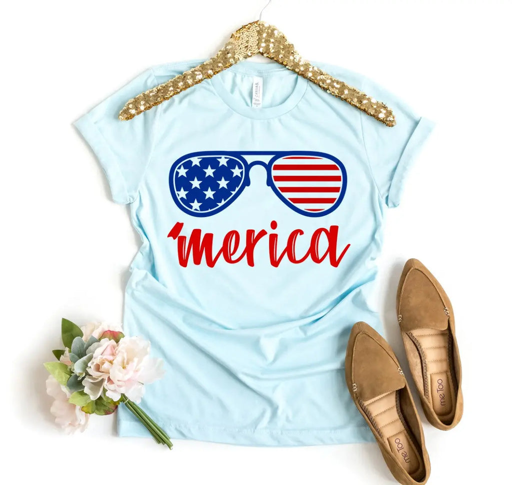'Merica Sunglasses Graphic Tee