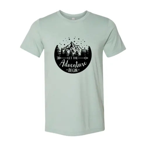 Let The Adventure Begin T-Shirt  4XL / Heather Dusty Blue
