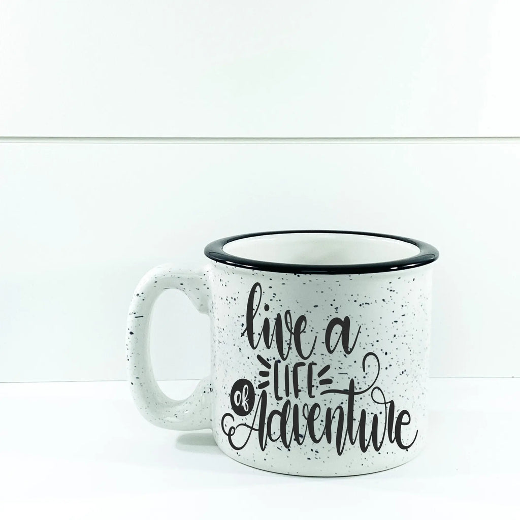 Live A Life Of Adventure Campfire Mug