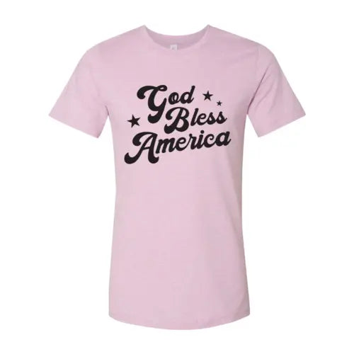 God Bless America T-shirt  3XL / Heather Prism Lilac
