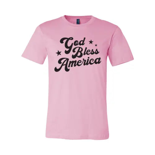 God Bless America T-shirt  3XL / Pink