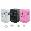 Worldwide Power Adapter and Travel Charger with Dual USB Ports